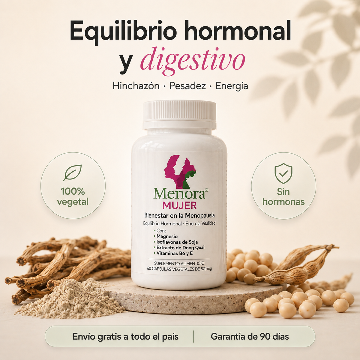 Menora® Mujer - Alivio de hinchazón en la menopausia