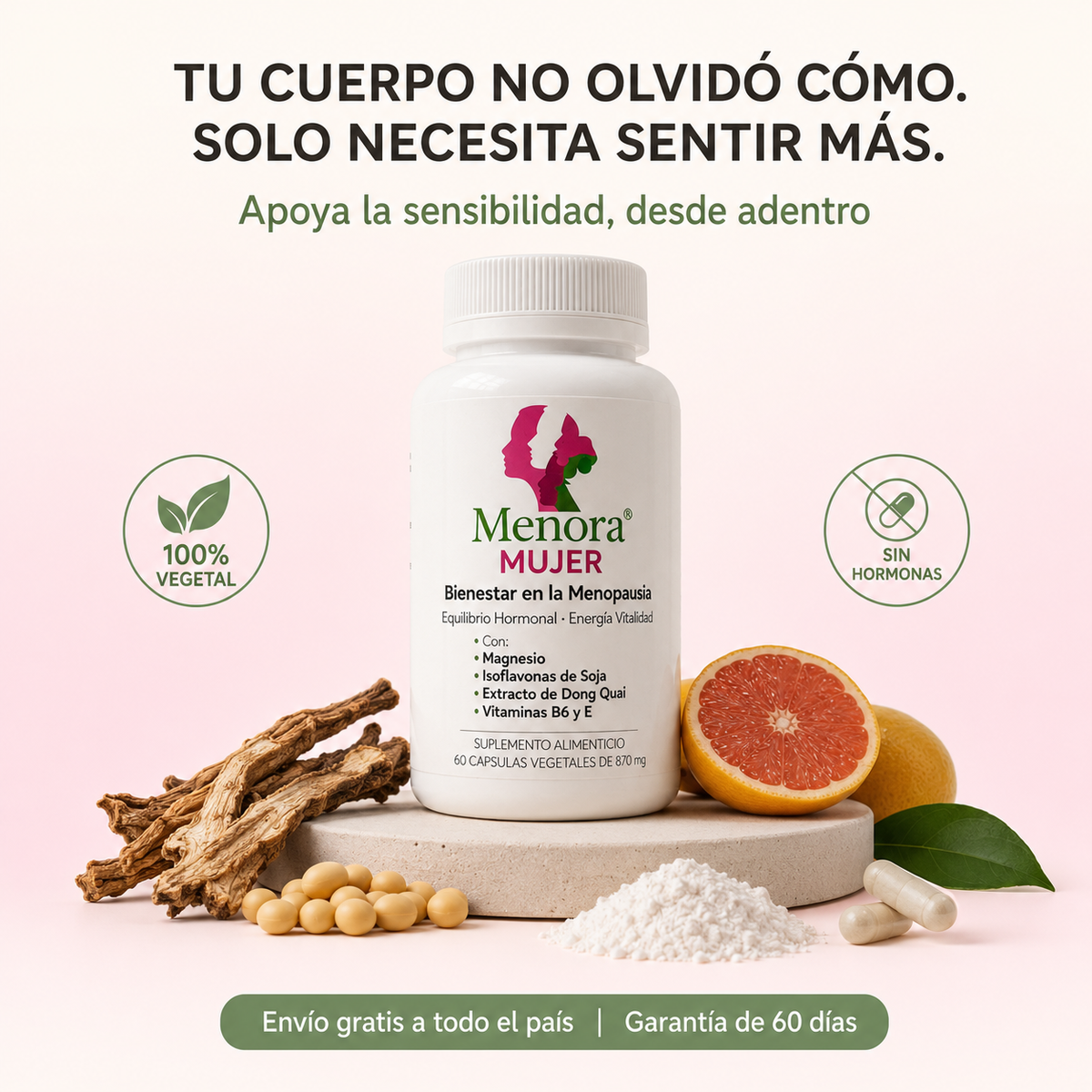 Menora® Mujer - Recuperación del orgasmo y sensibilidad en la menopausia