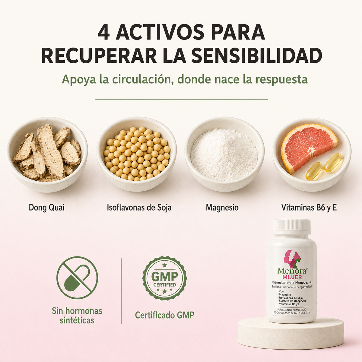 Menora® Mujer - Recuperación del orgasmo y sensibilidad en la menopausia