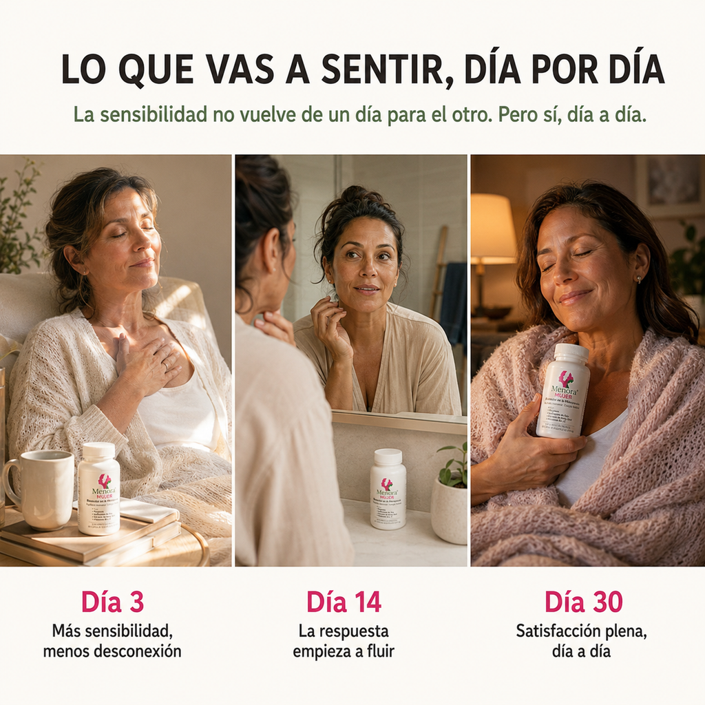 Menora® Mujer - Recuperación del orgasmo y sensibilidad en la menopausia